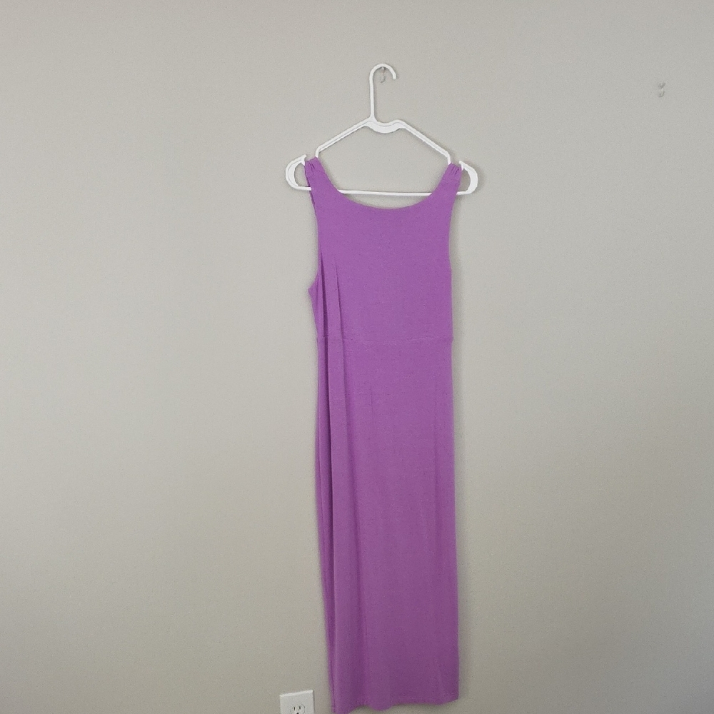 Athleta Lavender Scoop-Neck Maxi Dress